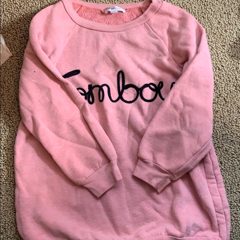 girls crew neck hoodie